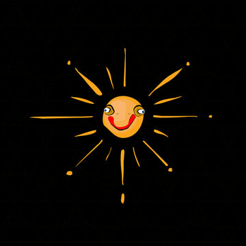 The sun like a star bright brightness