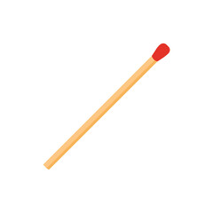 Match Stick Illustration. Match With Fire