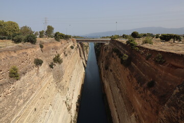 Istmo di Corinto in Grecia