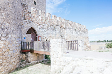 Bridge at the entrance to the castle of Tiedra built in the 11th century. Castle visited by el Cid