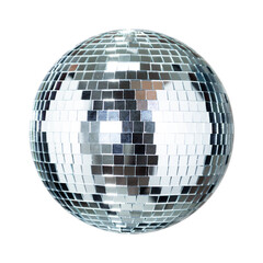 Disco Ball party event equipment on black background