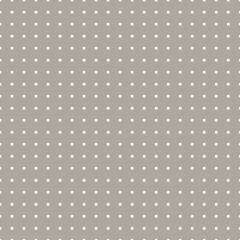Brown and white Polka Dot seamless pattern. Vector background.