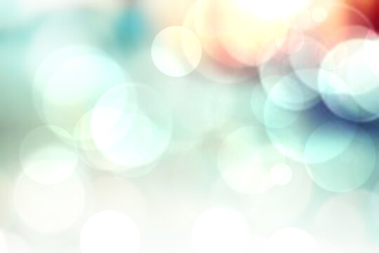 Abstract color background with bokeh
