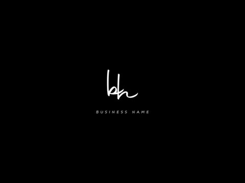 Letter BH Logo, signature bh logo icon vector for your business