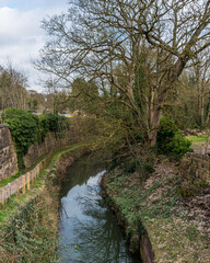 Canal running through the landscape