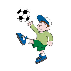 リフティング少年