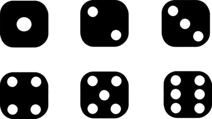 Dice silhouette design