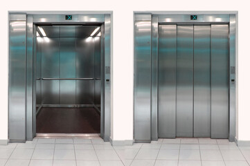 Elevator door open and close