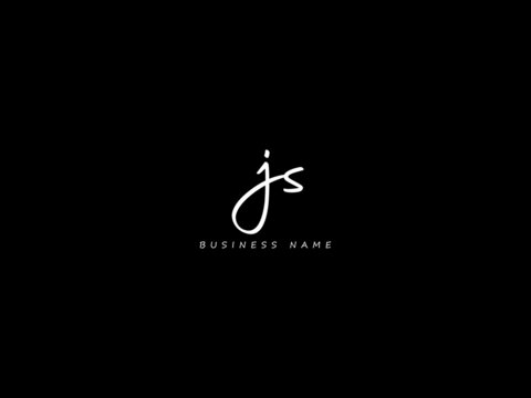 Letter JS Logo, signature js logo icon vector for your business