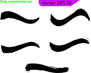 Paint brushes EPS 10, clip art, Paint splatter Paint stroke. Black line, grunge brush strokes, ink paint set, EPS 10. Paint brushes. Paint splatter stroke, ink stroke, Black Grunge Banners 	
