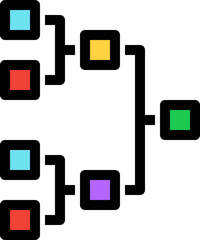 schedule color outline icon