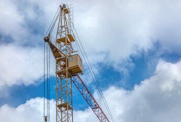  Architecture. Construction of a new multi-storey brick house.