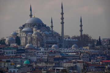 Fototapeta na wymiar The mosque in Istanbul, Turkey.