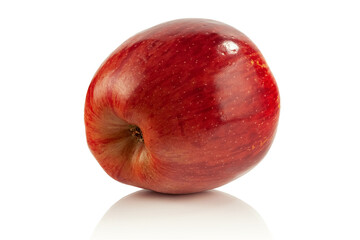Ripe apple on a white background
