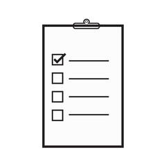 business document icon vector on white background.