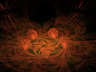 Imaginatory fractal background generated Image