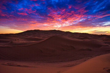 Fototapeta na wymiar モロッコのサハラ砂漠