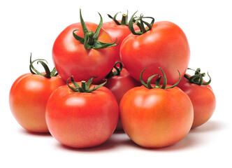 fresh tomato isolated on white background