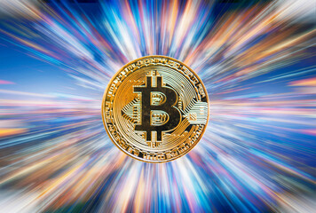 ビットコインのイメージ。仮想通貨。
