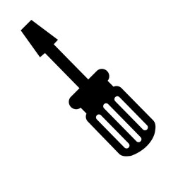 The tool screwdriver repair single silhouette icon