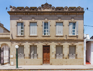 Fototapeta na wymiar Church building in San Antonio de Areco, Buenos Aires Province, Argentina 
