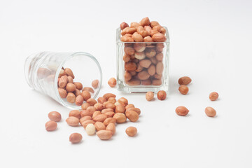 peanut on white background