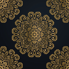 Golden Luxury Mandala Background