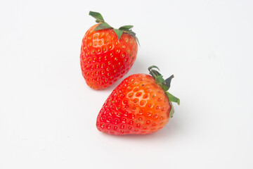 strawberry on white background