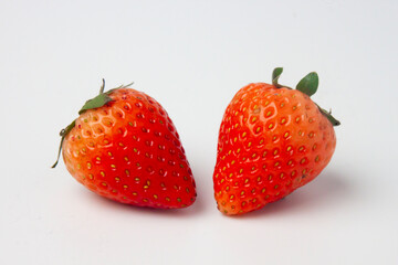 strawberry on white background