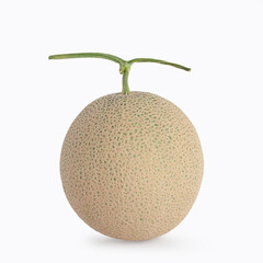 Japanese melon fruits on white background