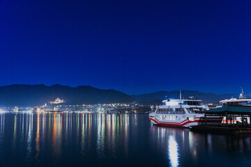 宮島の夜景（島側から）