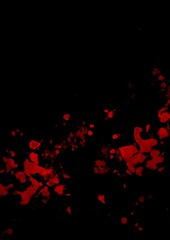 暗闇に光る赤い幻想的な水彩テクスチャ背景