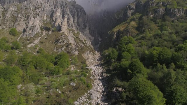 Aerial Drone Footage View of Grigna mountain in Como, lake of Como Lecco in Lombardy Italy // no video editing
