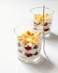 dessert in a glass