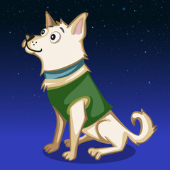 Belka, Belka and Strelka astronaut dog, USSR dogs in space - obrazy, fototapety, plakaty