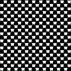 Simple oval shapes. Black connected shapes and white background.