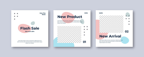 Baby fashion post banner template