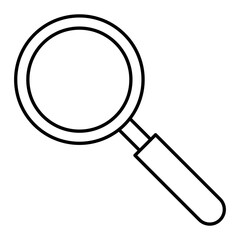 Vector Magnifying Outline Icon Design