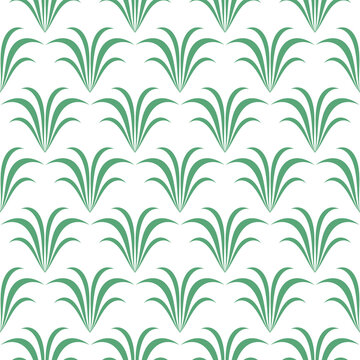 Seamless floral pattern with fern leaves. Floral texture on white background. © Ne Mariya