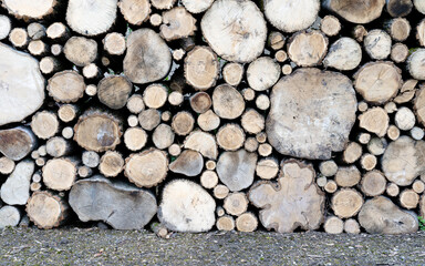 Logs stacked on top of each other