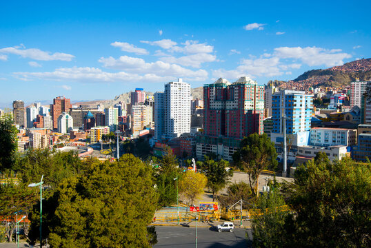 The view on the center of La Paz, Bolivia - South America