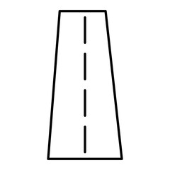 Vector Road Outline Icon Design