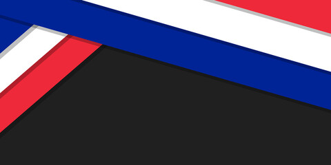 blue white red abstract background or template