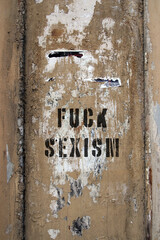 fuck sexism graffiti an wand