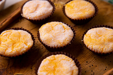 Yolks Santa Teresa. Traditional Spanish dessert made by nuns in convents.