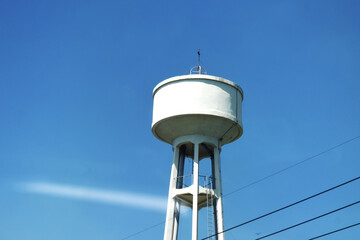 water tower in the sky
