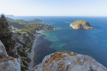 Aerial views from Mediterranean coastline