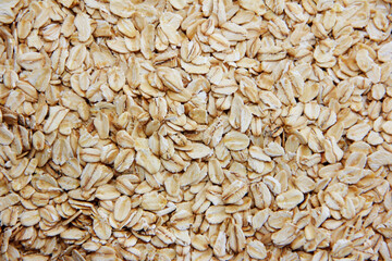 natural small dry oat flakes