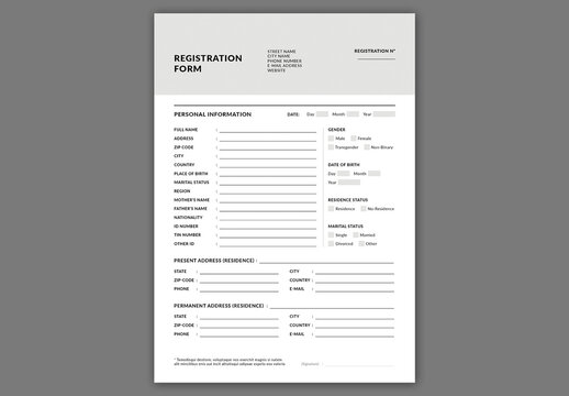 Registation Form