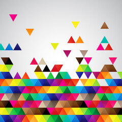 Abstract colorful triangles background design 
Eps 10 stock vector illustration